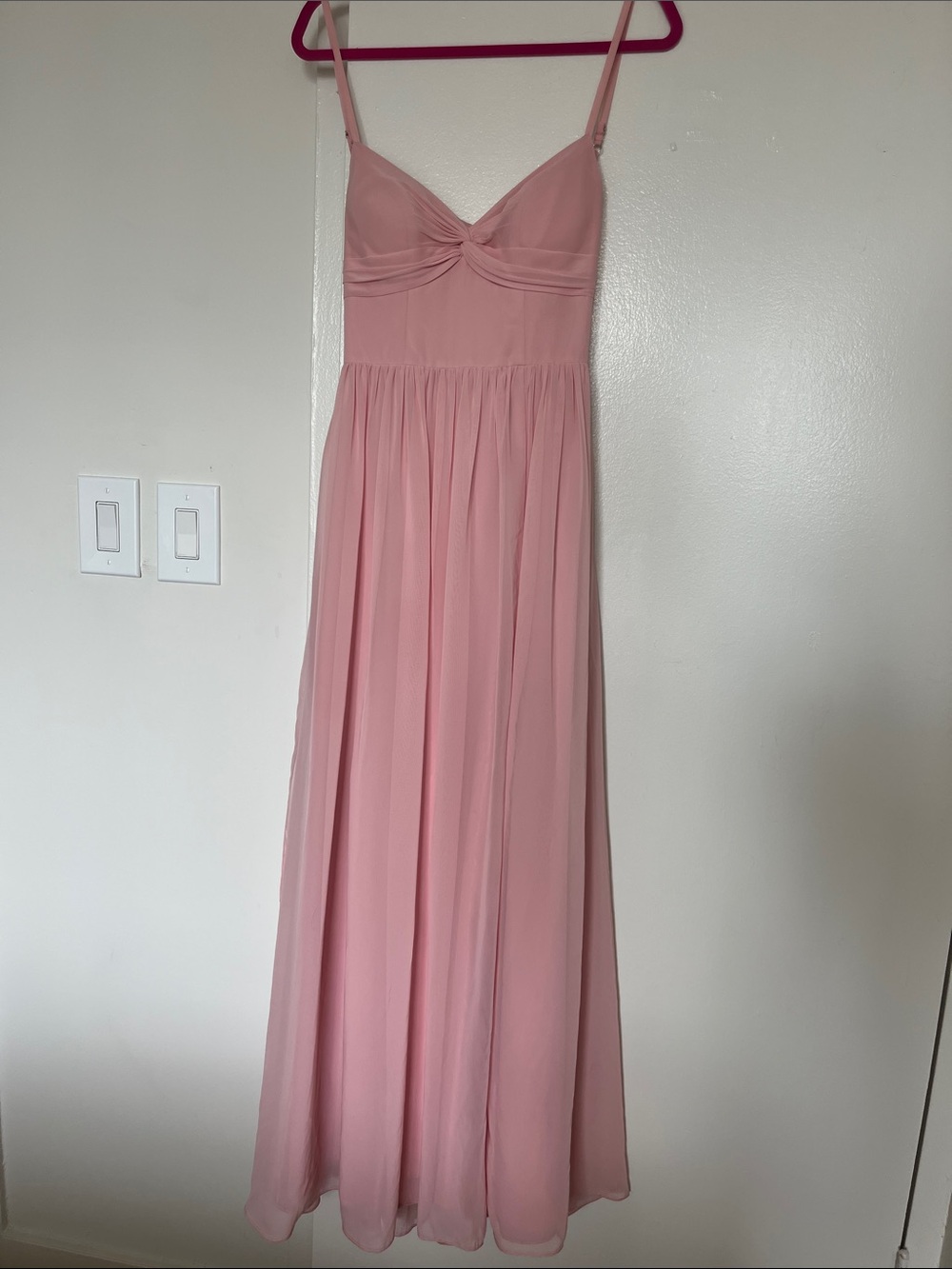 Azazie Zeya Bridesmaid Dress Powder Pink